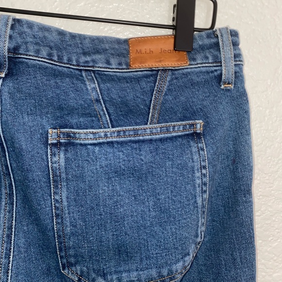 ☀️SOLD☀️ M.i.h Marty High Rise Cropped Flare Jean Front Split 29 (fits like 27) - Picture 6 of 8